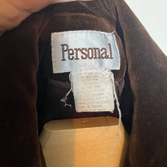 Chocolate Brown Velvet Blazer - Picture 3 of 8